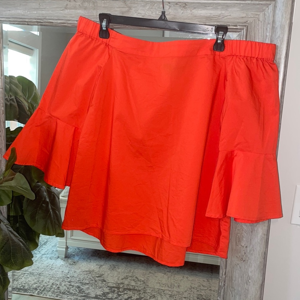 Cupio orange off shoulder top